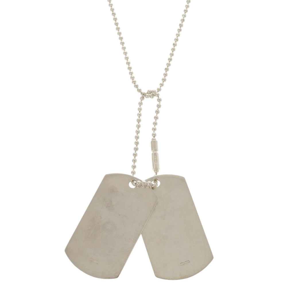 美品 グッチ ドッグタグ シルバー925 ネックレス ペンダント 0468【中古】GUCCI メンズ