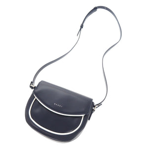 新品同様 マルニ スマイルバッグ ポリエステル ネイビー ショルダーバッグ 0470【中古】MARNI