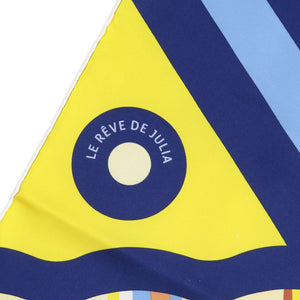 新品同様 エルメス カレ90 Le Reve De Julia ジュリアの夢 シルク マルチカラー 0472【中古】HERMES