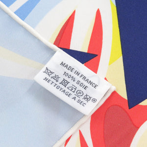 新品同様 エルメス カレ90 Le Reve De Julia ジュリアの夢 シルク マルチカラー 0472【中古】HERMES