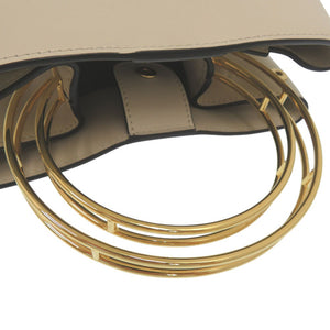 新品同様 マルニ パニエ 2WAY ハンドバッグ ショルダーバッグ SCMP001801 レザー ベージュ 0475【中古】MARNI