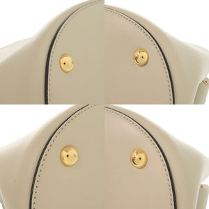 新品同様 マルニ パニエ 2WAY ハンドバッグ ショルダーバッグ SCMP001801 レザー ベージュ 0475【中古】MARNI