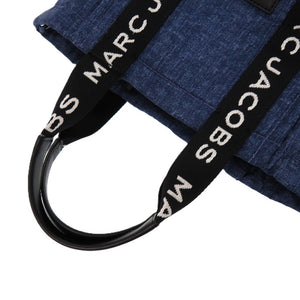 未使用品 マークジェイコブス ショルダー 2way ロゴテープ トートバッグ デニム ポリエステル ネイビー 紺 ミニトート 0483【中古】MARC JACOBS