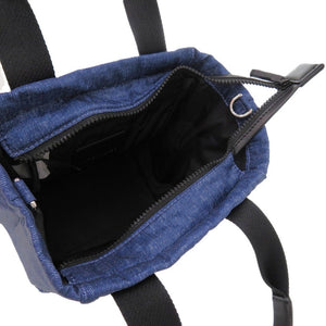 未使用品 マークジェイコブス ショルダー 2way ロゴテープ トートバッグ デニム ポリエステル ネイビー 紺 ミニトート 0483【中古】MARC JACOBS