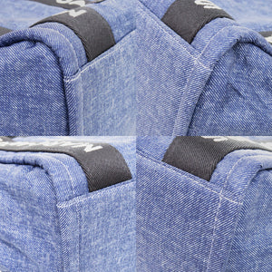 未使用品 マークジェイコブス ショルダー 2way ロゴテープ トートバッグ デニム ポリエステル ネイビー 紺 ミニトート 0483【中古】MARC JACOBS