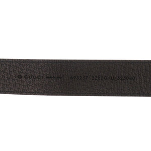 新品同様 グッチ ペット用 インターロッキングG 695257 レザー ブラック リード 黒 0485【中古】GUCCI