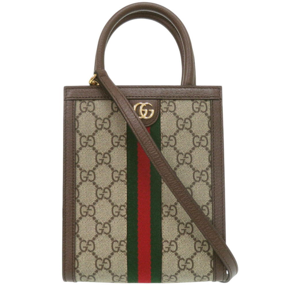 新品同様 グッチ 2WAY オフィディア 772317 GGキャンバス ベージュ ショルダーバッグ 0486【中古】GUCCI