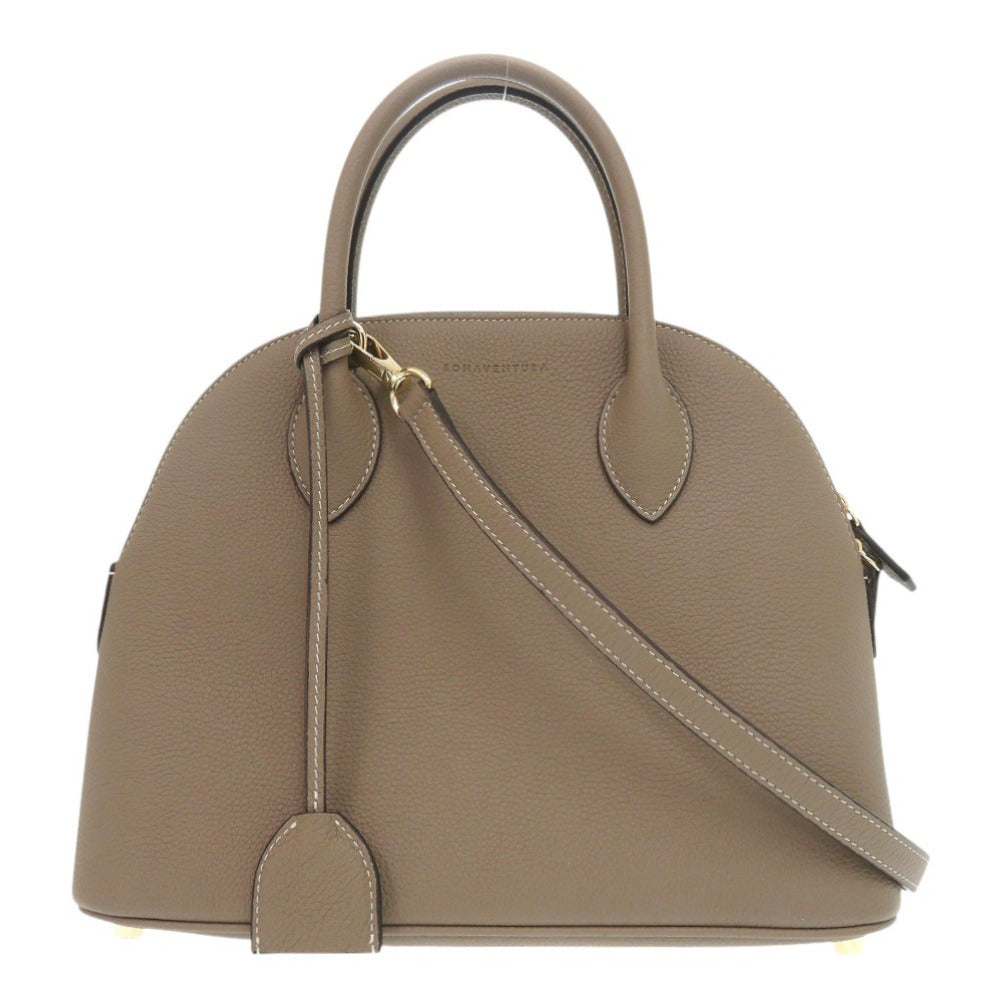 新品同様 ボナベンチュラ エマバッグ 28 ボッタラート BBGT2-ET レザー エトープ 2way ハンドバッグ ブラウン 0488【中古】BONAVENTURA