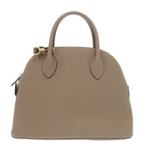 新品同様 ボナベンチュラ エマバッグ 28 ボッタラート BBGT2-ET レザー エトープ 2way ハンドバッグ ブラウン 0488【中古】BONAVENTURA