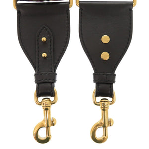 美品 クリスチャンディオール ショルダーストラップ メダリオン キャンバス/レザー レッド 赤 0490【中古】Christian Dior