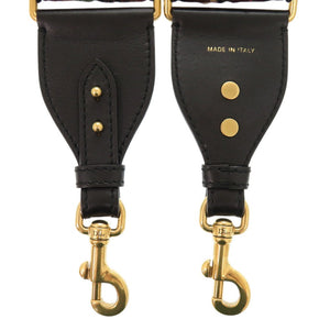 美品 クリスチャンディオール ショルダーストラップ メダリオン キャンバス/レザー レッド 赤 0490【中古】Christian Dior