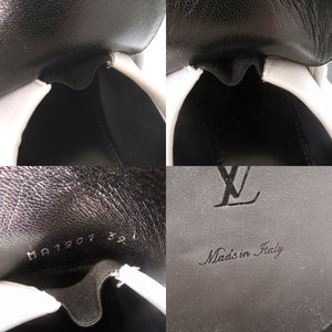 新品同様 ルイ ヴィトン チェーン ローファー ドレスシューズ モックトゥ ローファー MA1201 レザー ホワイト LV 0492【中古】LOUIS VUITTON