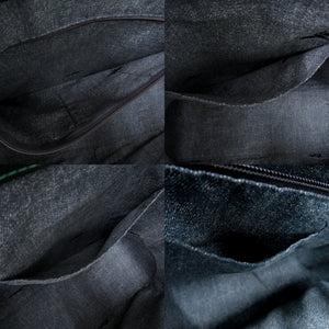 新品同様 ロンシャン ロゾ ハンドバッグ クロコ調 クロコ型押し 大容量 A4収納 レザー グリーン 0495【中古】Longchamp