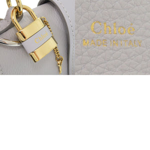 新品同様 クロエ アビー レザー ライトクラウド 0496 水色 ハンドバッグ【中古】Chloe