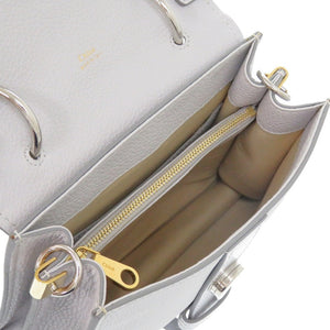 新品同様 クロエ アビー レザー ライトクラウド 0496 水色 ハンドバッグ【中古】Chloe