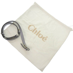 新品同様 クロエ アビー レザー ライトクラウド 0496 水色 ハンドバッグ【中古】Chloe