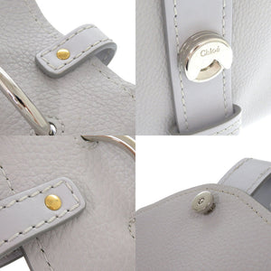 新品同様 クロエ アビー レザー ライトクラウド 0496 水色 ハンドバッグ【中古】Chloe