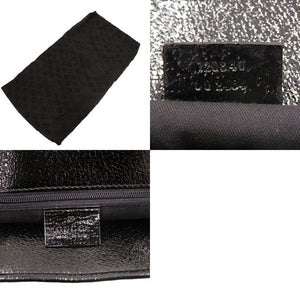 美品 グッチ GGキャンバス 120840 GGキャンバス レザー ブラック 0498 黒 トートバッグ【中古】GUCCI