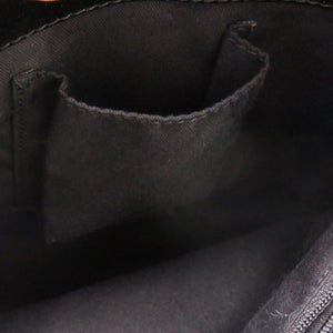 美品 グッチ GGキャンバス 120840 GGキャンバス レザー ブラック 0498 黒 トートバッグ【中古】GUCCI