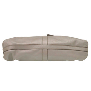 ブルガリ チャンドラ 斜め掛け ショルダーバッグ レザー ホワイトゴールド 0500【中古】BVLGARI