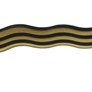 新品同様 フェンディ ストラップユー レザー ゴールド ブラック ショルダーストラップ 0501【中古】FENDI