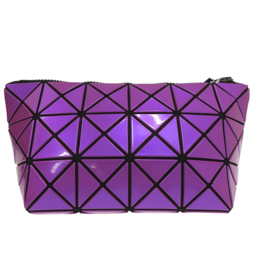美品 イッセイミヤケ BAO BAO ISSEY MIYAKE バオバオ ポーチ PVC パープル 小物入れ 0503【中古】ISSEY MIYAKE