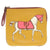 エルメス カレ ポケット レザー シルバー金具 イエロー ピンク ポーチ 0508【中古】HERMES