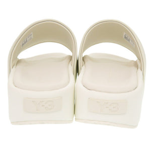 未使用品 Y-3 SLIDE ヨウジヤマモト アディダス FZ6402 サイズ24.5cm レザー ホワイト サンダル 厚底サンダル 白 0514【中古】