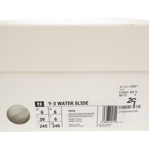 未使用品 Y-3 WATER SLIDE ヨウジヤマモト アディダス FZ6424 サイズ24.5cm ポリウレタン ホワイト サンダル 白 0516【中古】