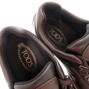 未使用品 トッズ ドライビングシューズ マウンテンシューズ XXM04E0EE50PUY S800 レザーシューズ ダークブラウン 0518【中古】TOD’S