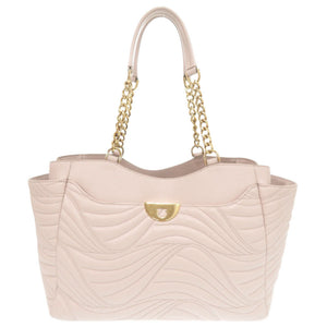 美品 サルヴァトーレフェラガモ AB-21 G898 レザー ピンク トートバッグ ショルダーバッグ 0547【中古】Salvatore Ferragamo