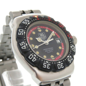 美品 タグホイヤー プロフェッショナル 200M WA1414 SS ブラック クオーツ 腕時計 黒文字盤 0549【中古】TAG HEUER