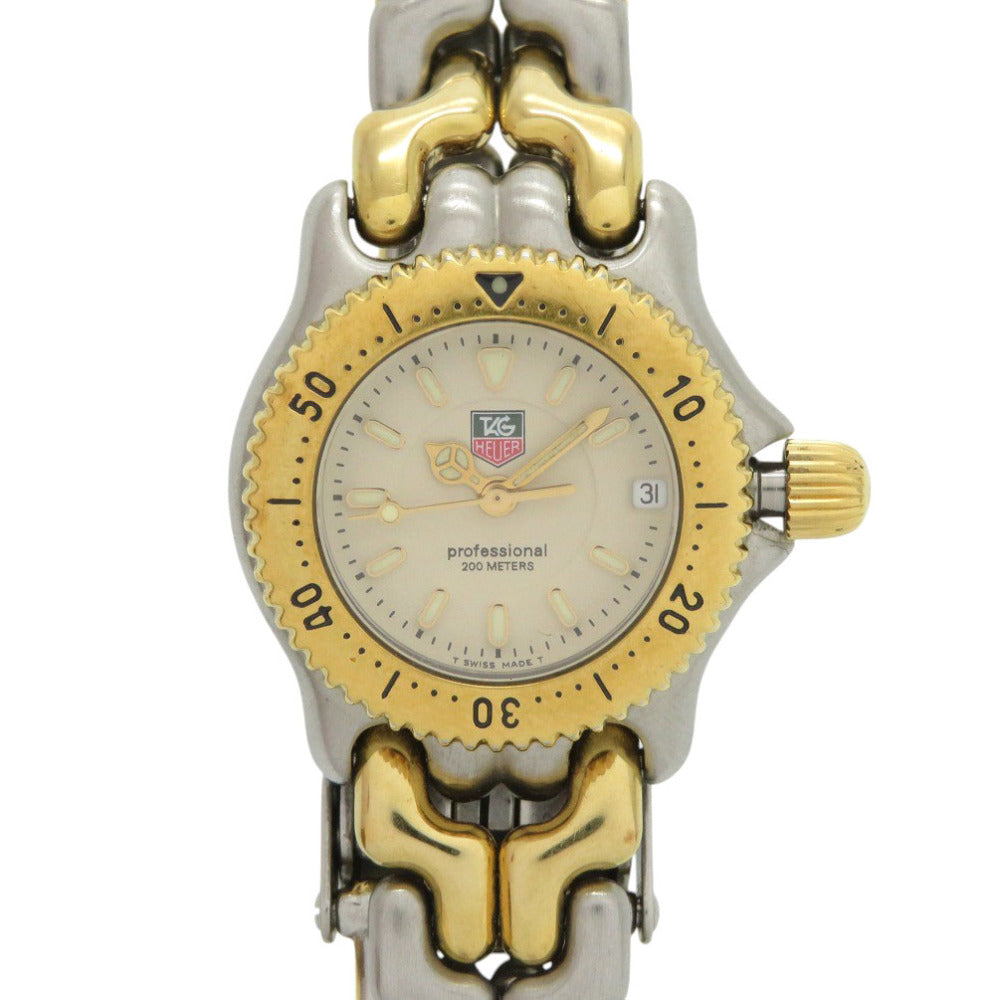 タグホイヤー セルシリーズ プロフェッショナル200 WG1421-0 SS アイボリー ゴールド クオーツ 腕時計 0551【中古】TAG HEUER