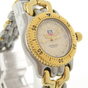 タグホイヤー セルシリーズ プロフェッショナル200 WG1421-0 SS アイボリー ゴールド クオーツ 腕時計 0551【中古】TAG HEUER