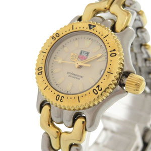 タグホイヤー セルシリーズ プロフェッショナル200 WG1421-0 SS アイボリー ゴールド クオーツ 腕時計 0551【中古】TAG HEUER