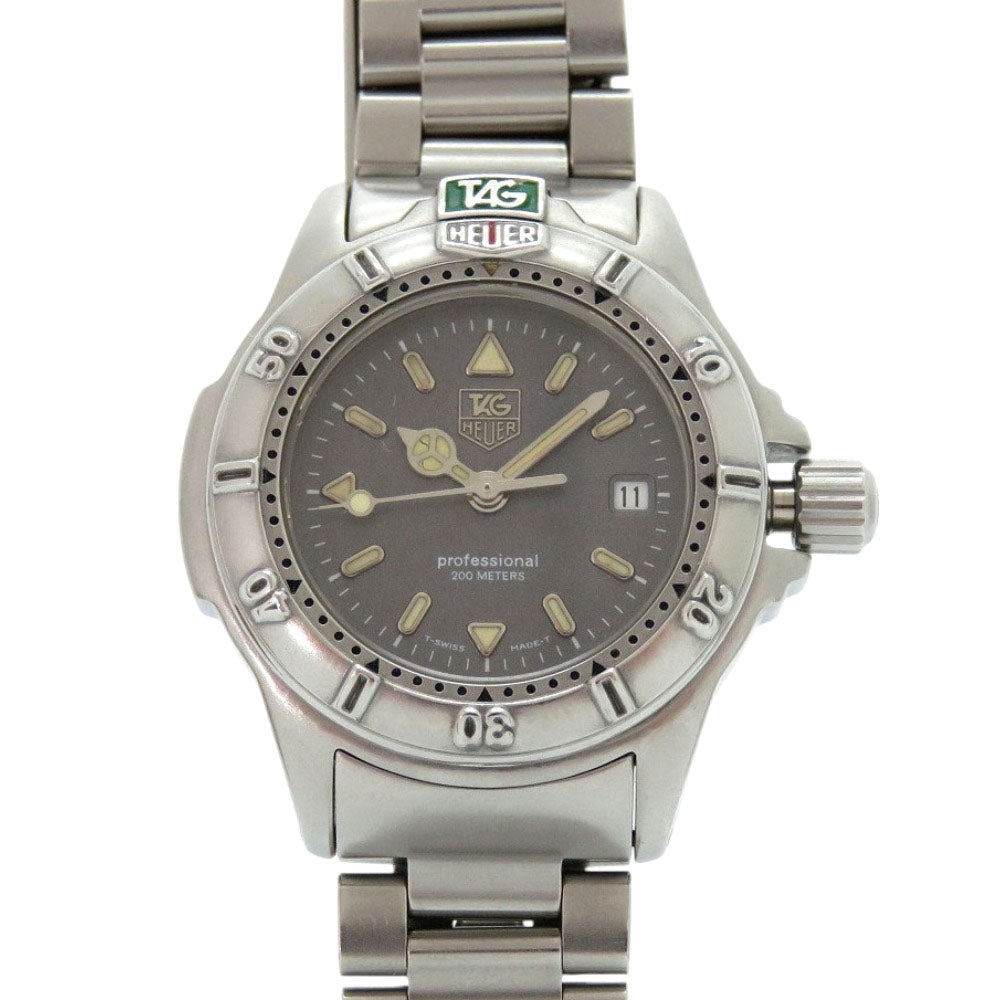 美品 タグホイヤー プロフェッショナル200m WF1411-0 SS グレー クオーツ 腕時計 0555【中古】TAG HEUER
