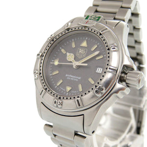 美品 タグホイヤー プロフェッショナル200m WF1411-0 SS グレー クオーツ 腕時計 0555【中古】TAG HEUER