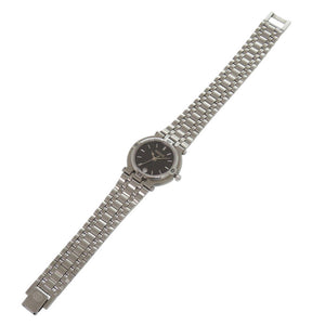 新品同様 グッチ 9100L SS ブラック シルバー クオーツ 腕時計 黒文字盤 0561【中古】GUCCI