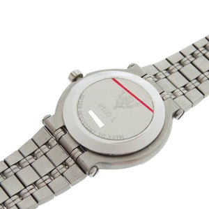 新品同様 グッチ 9100L SS ブラック シルバー クオーツ 腕時計 黒文字盤 0561【中古】GUCCI