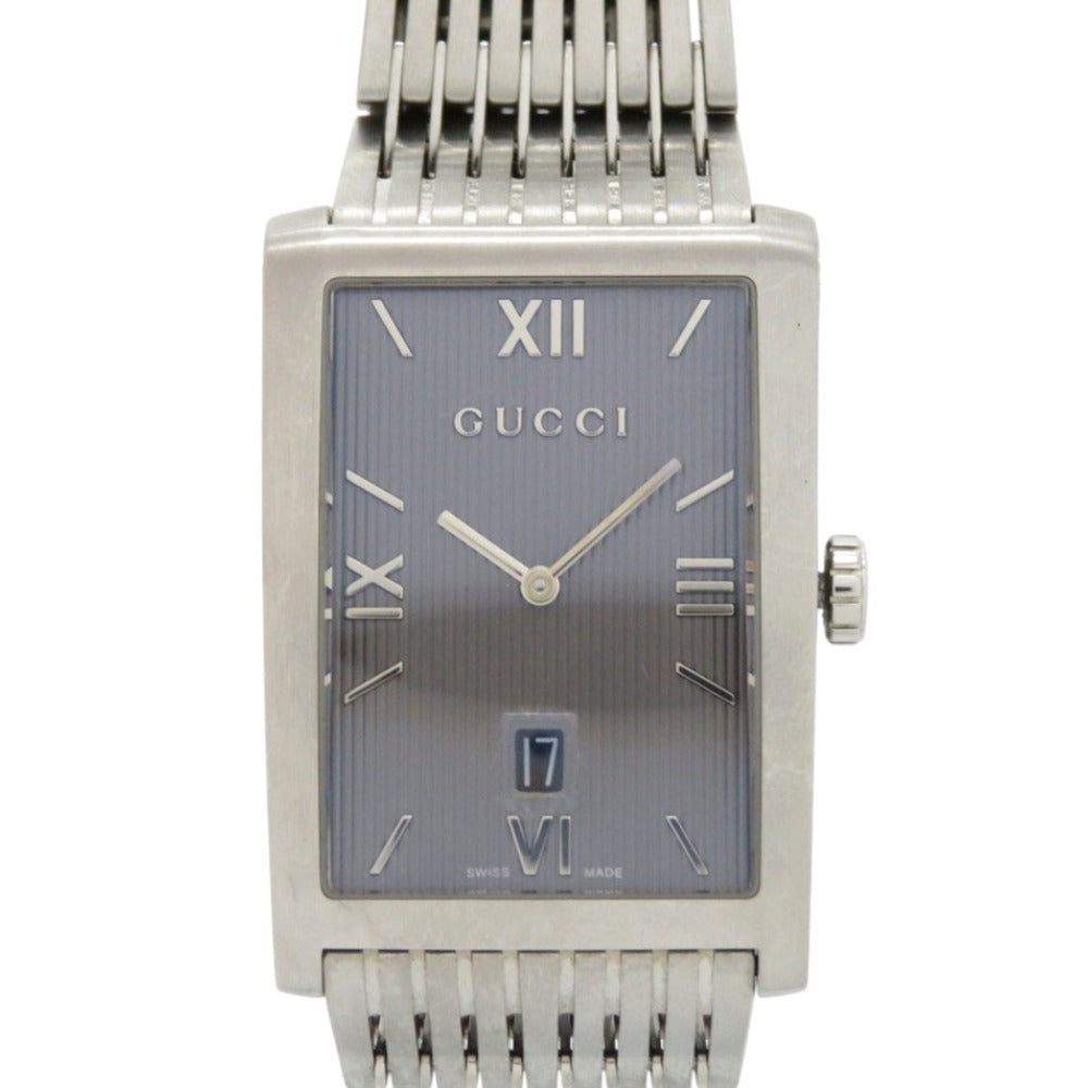 美品 グッチ Gメトロ 日本500本限定 8600M クオーツ 腕時計 SS グレー 0562【中古】GUCCI