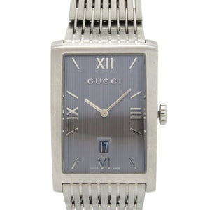 美品 グッチ Gメトロ 日本500本限定 8600M クオーツ 腕時計 SS グレー 0562【中古】GUCCI