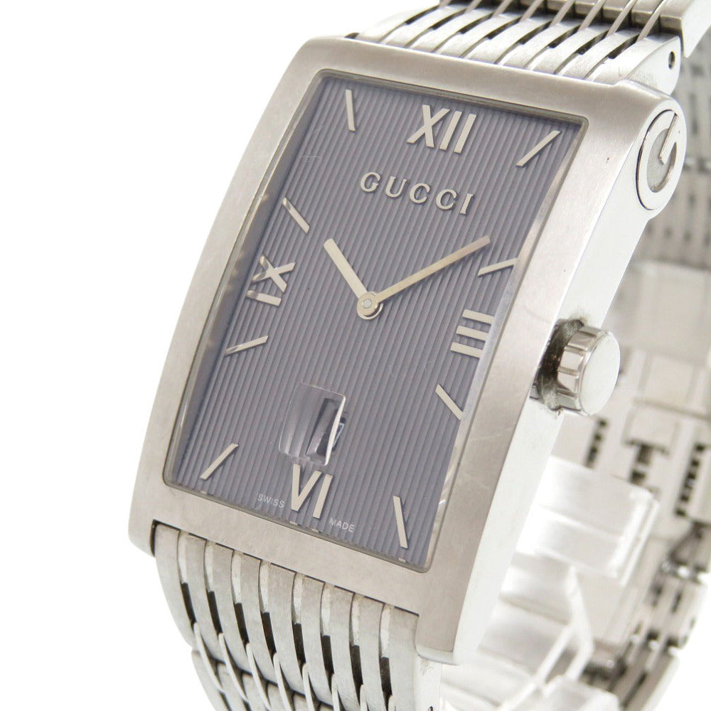 美品 グッチ Gメトロ 日本500本限定 8600M クオーツ 腕時計 SS グレー 0562【中古】GUCCI