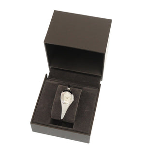 グッチ ホースビット 103 2Pダイヤ SS ホワイトシェル シルバー クオーツ 腕時計 白文字盤 0563【中古】GUCCI