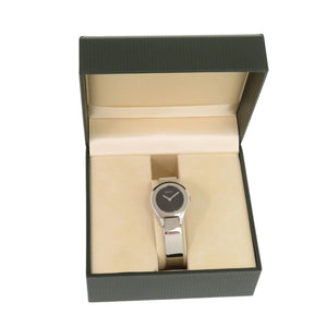 美品 グッチ 6700L SS ブラック シルバー 黒文字盤 クオーツ 腕時計 0566【中古】GUCCI