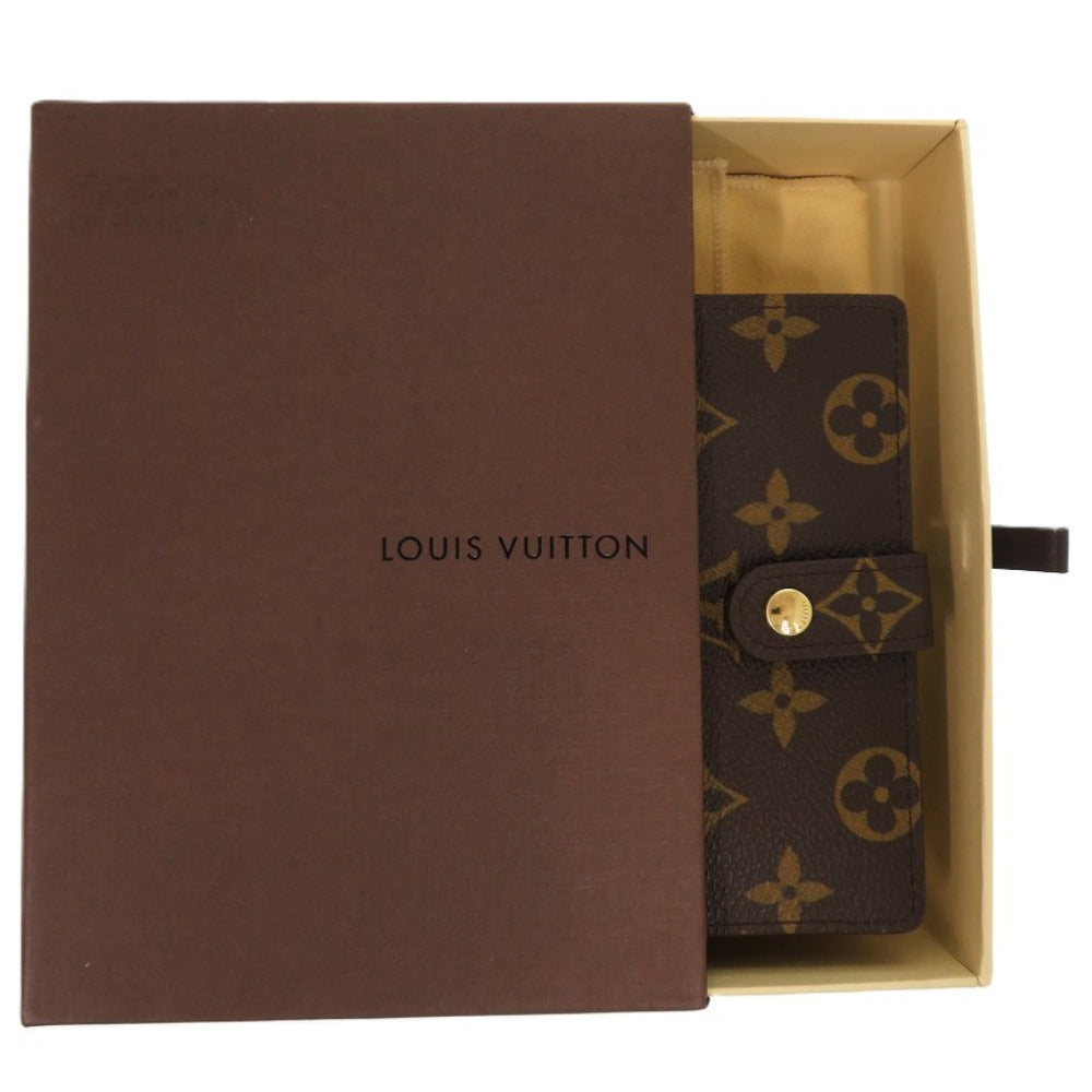 美品 ルイ ヴィトン ポルト モネ ビエ ヴィエノワ モノグラム M61663 モノグラムキャンバス ブラウン LV 二つ折り財布 0568【中古】LOUIS VUITTON