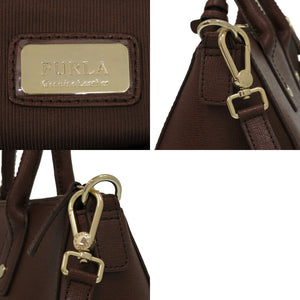 美品 フルラ 2WAY LINDA リンダ G6453 ハンドバッグ レザー 本革 ブラウン 0573 茶 ショルダーバッグ ハンドバッグ【中古】Furla