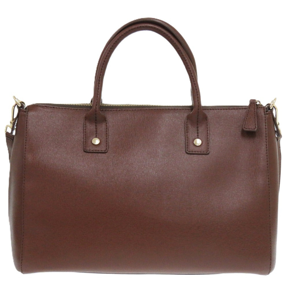 美品 フルラ 2WAY LINDA リンダ G6453 ハンドバッグ レザー 本革 ブラウン 0573 茶 ショルダーバッグ ハンドバッグ【中古】Furla