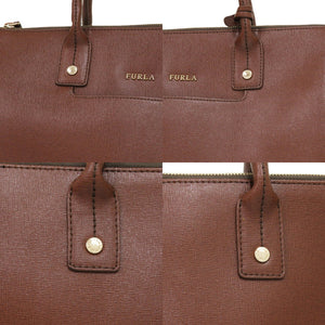 美品 フルラ 2WAY LINDA リンダ G6453 ハンドバッグ レザー 本革 ブラウン 0573 茶 ショルダーバッグ ハンドバッグ【中古】Furla