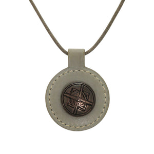 エルメス トゥアレグ レザー グリーン □E刻印 緑 チョーカー 0590【中古】HERMES