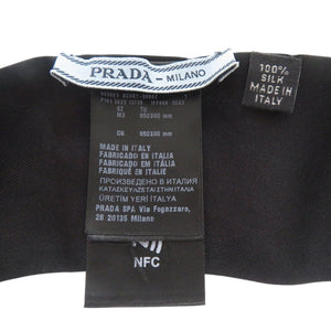 新品同様 プラダ プリントツイル スカーフ 1FF008 ツイリー シルク マルチカラー 0592【中古】PRADA